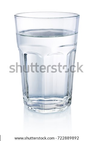 Glass of Water isolated on a white background