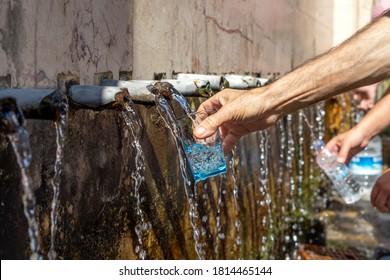 Glass Of Water From Natural Water Source