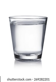 Glass Of Water On A White Background