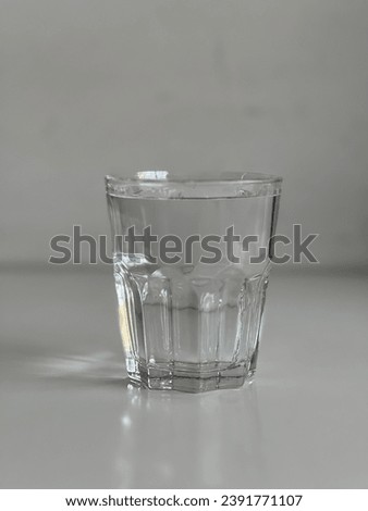 Glass of waterwith editable background