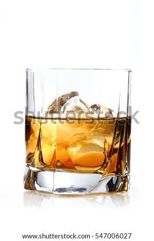 Glass of whisky - studio shot