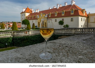 Glass of wine in Valtice, Czech Republic