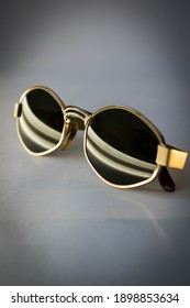 
glasses with different lighting, gold and black