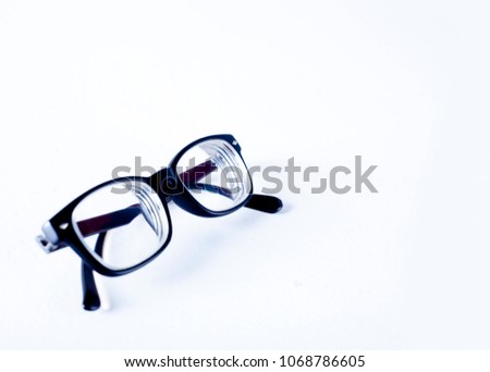 glasses for nearsighted, Isolated on white background
