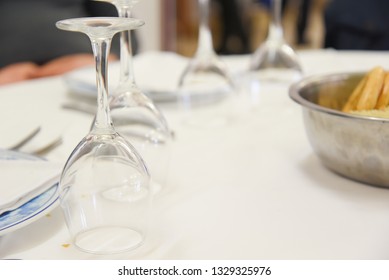 Glasses on the table