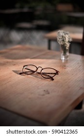 Glasses on the table