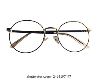  Glasses on white backbround.  round glasses, Sunglasses on an isolated transparent background