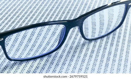 Glasses Reflecting the World of Binary