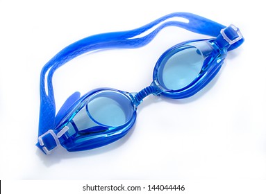 Glasses for swimming Isolated on a white background - Shutterstock ID 144044446