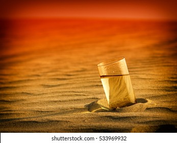 Glasses Of Water In The Desert