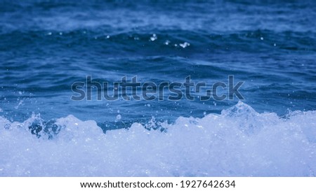 Glass-like blue seawater in Sanya, Hainan Province