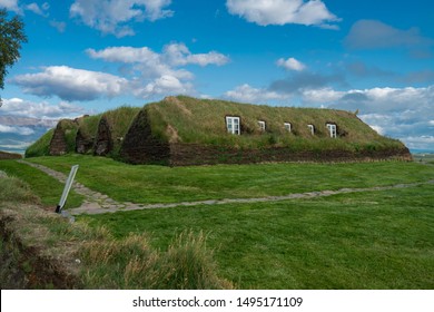 Glaumbaer, Large Farm Turf House Dating From The Late 1800s, Which Reproduce A Style Of Construction Used For Centuries In Iceland, Skagafjörður In North-Iceland