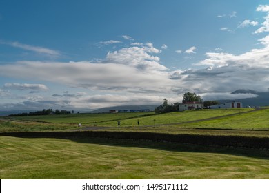 Glaumbaer, Large Farm Turf House Dating From The Late 1800s, Which Reproduce A Style Of Construction Used For Centuries In Iceland, Skagafjörður In North-Iceland