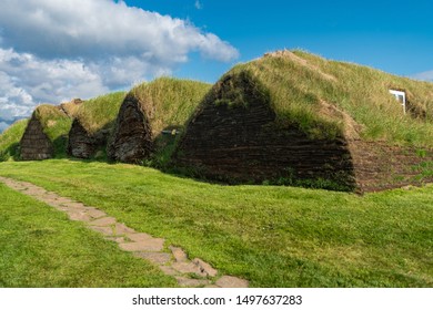 Glaumbaer, Large Farm Turf House Dating From The Late 1800s, Which Reproduce A Style Of Construction Used For Centuries In Iceland, Skagafjörður In North-Iceland