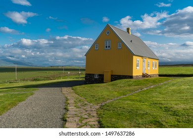 Glaumbaer, Large Farm Turf House Dating From The Late 1800s, Which Reproduce A Style Of Construction Used For Centuries In Iceland, Skagafjörður In North-Iceland