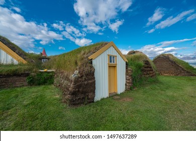 Glaumbaer, Large Farm Turf House Dating From The Late 1800s, Which Reproduce A Style Of Construction Used For Centuries In Iceland, Skagafjörður In North-Iceland