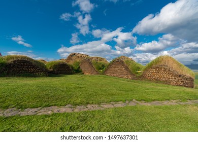 Glaumbaer, Large Farm Turf House Dating From The Late 1800s, Which Reproduce A Style Of Construction Used For Centuries In Iceland, Skagafjörður In North-Iceland