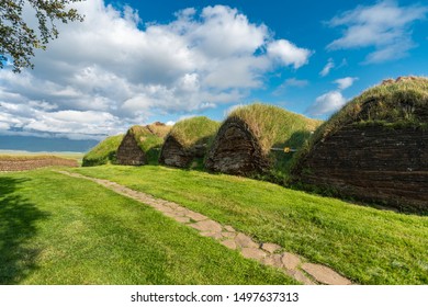 Glaumbaer, Large Farm Turf House Dating From The Late 1800s, Which Reproduce A Style Of Construction Used For Centuries In Iceland, Skagafjörður In North-Iceland