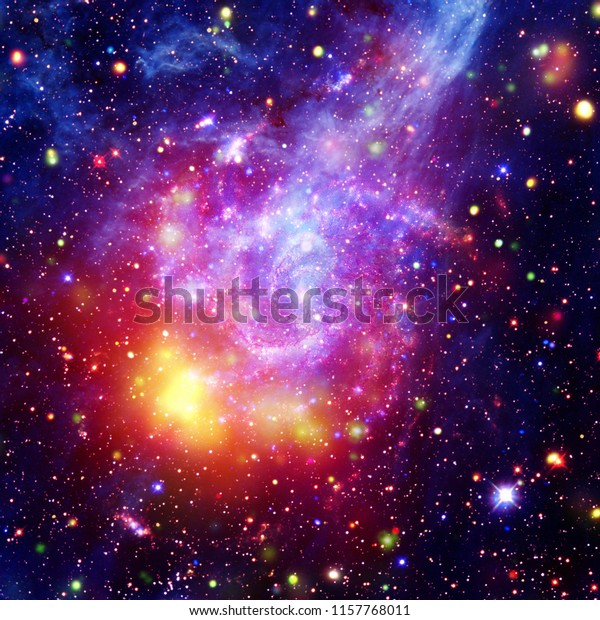 Glaxies Nebula Deep Space Star Cluster Stock Photo 1157768011 ...