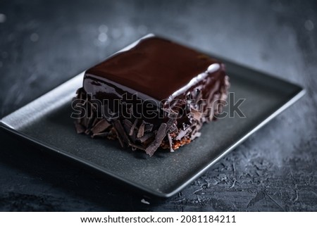 Similar – pieces of chocolate cake