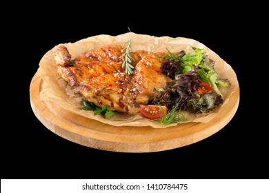 Glazed Tobacco Chicken In Sweet-spicy Sauce On Png Or Transparent Background