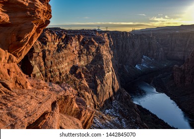 Glen Canyon Dam Overlook Sunset