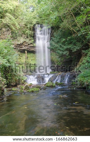 Glencar river and waterfall, Ireland
