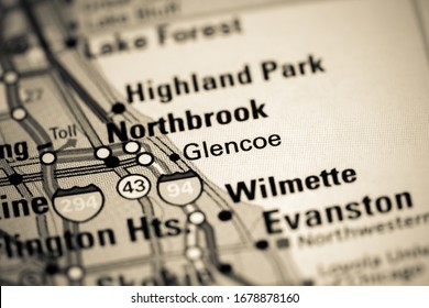 Glencoe Illinois Usa On Map 260nw 1678878160 