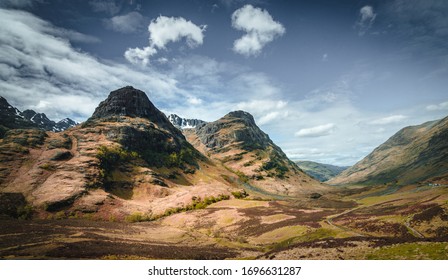 Glencoe mountains - Highland - Scotland - Shutterstock ID 1696631287