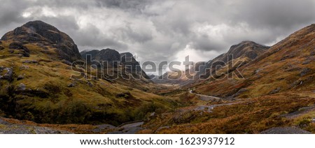 Glencoe Valley Scotland UK highlands landscape nature moody days