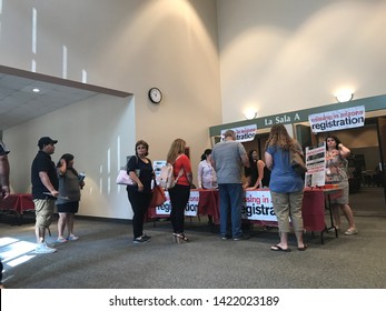 Glendale, Ariz. / US - October 21, 2017: Registration A The Third Annual Missing In Arizona Event, A Community Outreach Program To Generate Or Update Reports From Families Of Missing Persons. 0735