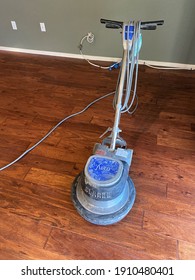 Glendale Arizona 2-5-2021 Clarke Industrial Floor Buffer On A Wooden Floor