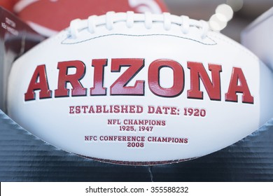 GLENDALE, AZ - December 19, 2015: Team Ball Of American Football Team Arizona Cardinals.