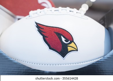 GLENDALE, AZ - December 19, 2015: Team Ball Of American Football Team Arizona Cardinals.