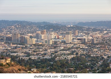 Glendale, CA - August 1 2022: Aerial View Of Glendale California