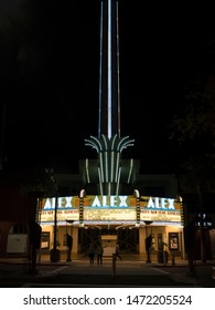 GLENDALE, CA/USA - JANUARY 6, 2019: The Marquee Of The Historic Alex Theatre In Glendale California