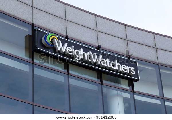 GLENDALE, CA/USA - OCTOBER 24,\
2015: Weight Watchers corporate office building. Weight Watchers is\
a company offering weight loss products and\
services.