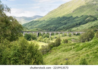 Glenfinnan Railway Viaduct In Full