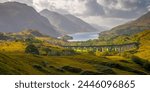 Glenfinnan Railway Viaduct, part of the West Highland Line, Glenfinnan, Loch Shiel, Highlands, Scotland, United Kingdom, Europe