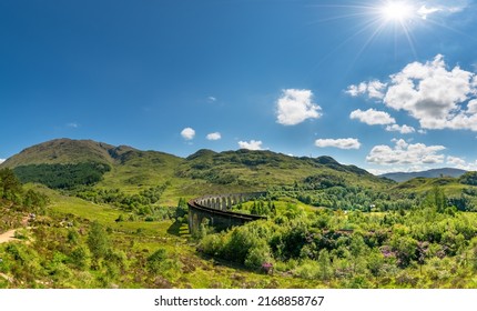 Glenfinnan Railway Viaduct In Scotland