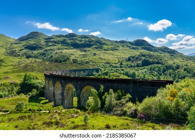 Glenfinnan Railway Viaduct In Scotland