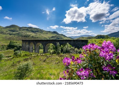 Glenfinnan Railway Viaduct In Scotland