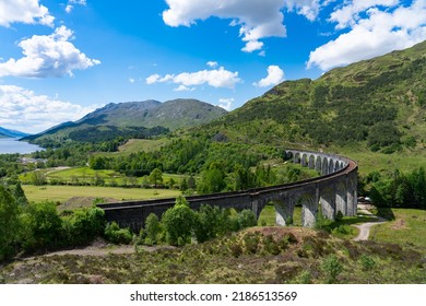 Glenfinnan Railway Viaduct In Scotland