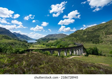 Glenfinnan Railway Viaduct In Scotland