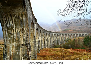 The Glenfinnan Viaduct Also Known As The Harry Potter Bridge