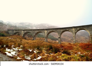 The Glenfinnan Viaduct Also Known As The Harry Potter Bridge