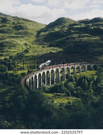 Glenfinnan Viaduct railway, JPG high quality photo ストックフォト © 