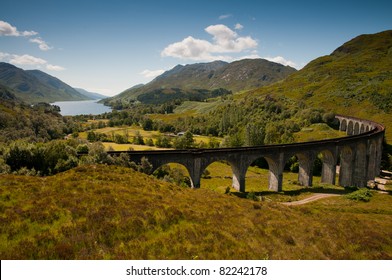 Glenfinnan Viaduct In Scotland