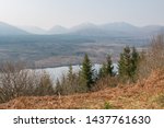 Glengarry Viewpoint at Loch Oich Invergarry (Inbhir Garadh) Highlands Scotland Great Britain