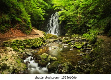 Glenoe Waterfall. Northern Ireland.